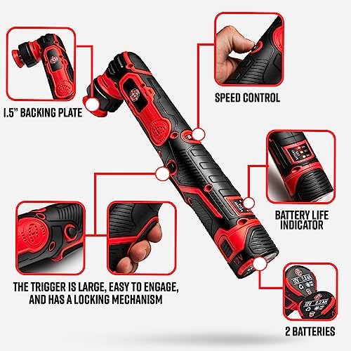Adam's Polishes Swirl Killer Micro - Correct & Polish Tough to Reach Areas, Badge Emblems, Grills, Chrome, Interior Consoles, and More - Powerful Nano Polisher for Professional Detailing Results