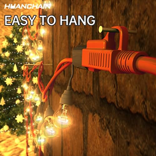 HUANCHAIN Indoor Outdoor Orange Extension Cord 25 FT Waterproof 16/3 Gauge