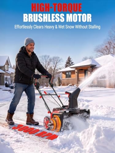 Cordless Snow Blower Compatible with Milwaukee M18 Battery (Tool Only)