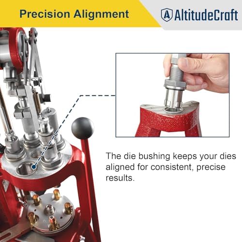 Reloading Die Bushings-10 Pack, Quick-Change Bushing System for Reloading, Compatible with Hornady Single-Stage and Progressive Press