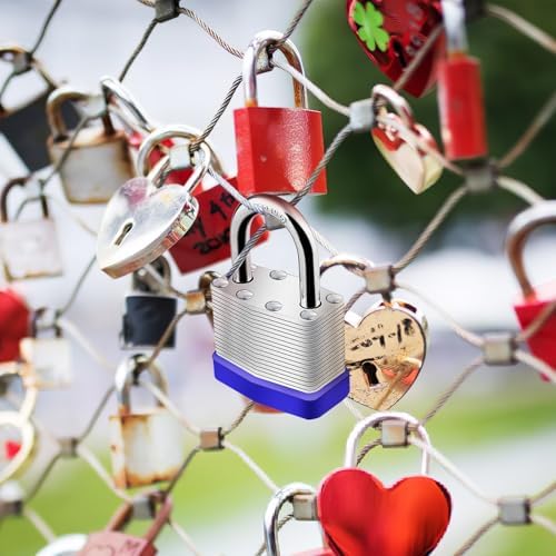 Laminated Steel Key Padlocks 1-9/16" 40mm Wide Body 25PCS Locks Keyed Alike