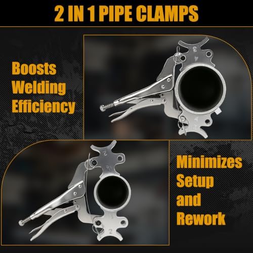Pipe Welding Clamp – Welders 3rd Hand for 1/2"-4" Pipe, Fitting Clamps