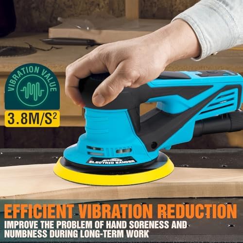 Autolock 350W Electric Random Orbital Sander with 5 & 6 Inch pads 1pcs