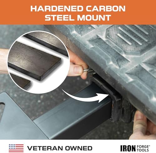 Iron Forge Tools Bench or Bumper Mount Bolt-On Receiver for 2 Inch Hitch