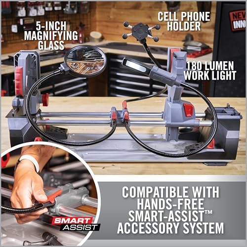 Real Avid Master Gun Workstation Up to 18.3" of Travel One-Hand Quick Adjustable Clamping, Non-Marring Form-Fitting Yokes Vise Ideal for Gun Cleaning & Maintenance w/Leveling Knob for Scope Mount