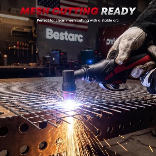 Bestarc 50A Pilot Arc Plasma Cutter, 110/220V, LED Display, Air Sensor
