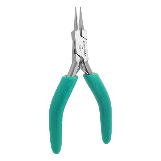 Excelta Precision Stainless Steel Needle Nose Pliers, 4.75 Inch