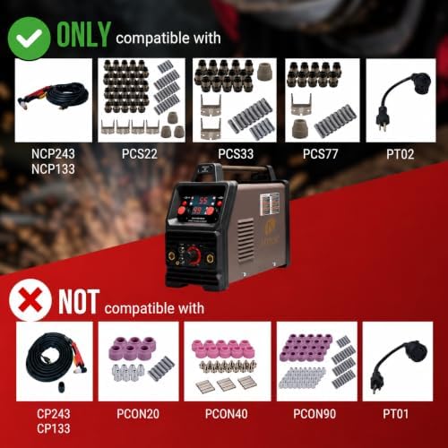 LOTOS LTP5505D 55A Pilot Arc Plasma Cutter with Rust Removal Mode