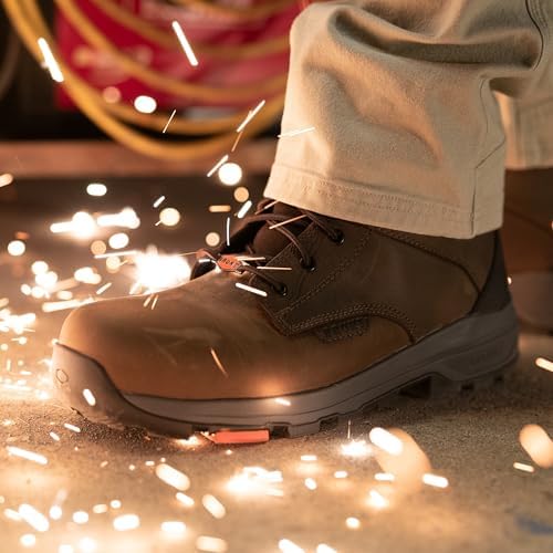 BRUNT Men's Kasparian (Comp Toe) - 6" Lightweight Waterproof Safety Toe Work Boot - EH Rated - Slip + Oil Resistant