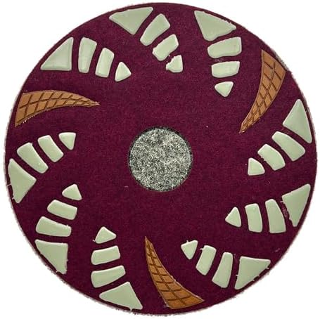 17" Phenolic Polishing Pads for Walkbehind Grinders, Fits 17", 400 Grit