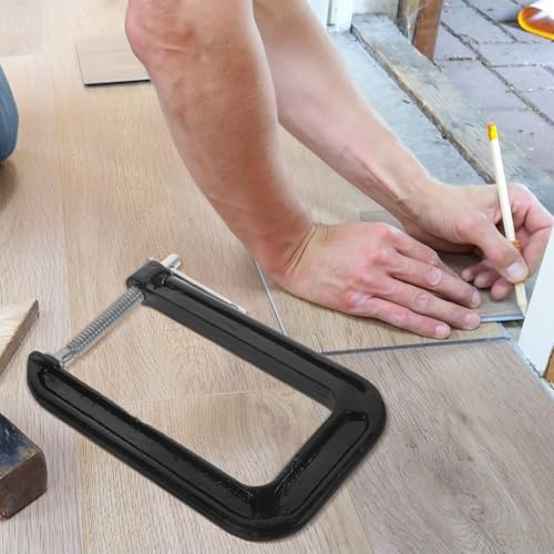 LIFKOME Universal Desk Mount Clamp 3-inch C-clamp 180mm Steel Workholding Device for Woodworking and Tabletop Mounting Applications