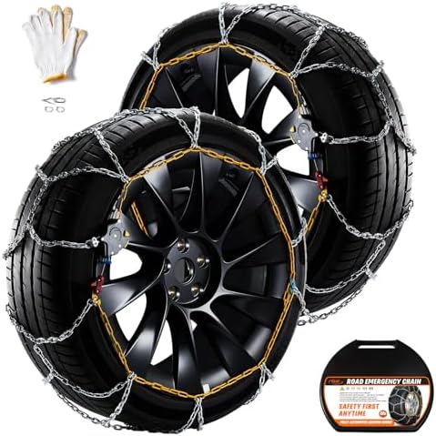 DEDC Auto Lock Y-type Mn Steel Snow Tire Chain for Tesla Model Y 245 255
