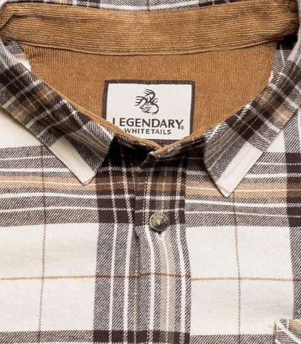 Legendary Whitetails Mens Flannel Long Sleeve Button Down 100% Cotton Shirt