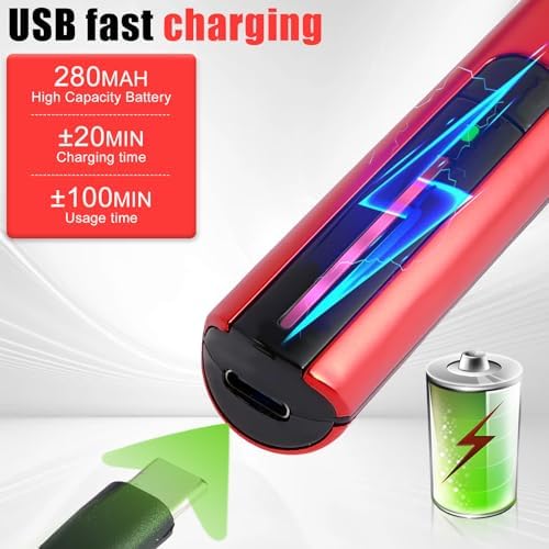 Electric Reciprocating Sander Mini Pen Detail Sander Tool USB Quick Charging Sanding Pen Portable with 8pcs Sanding Head Self-Adhesive Sandpaper 3 Gears Adjustable for Grinding Polishing