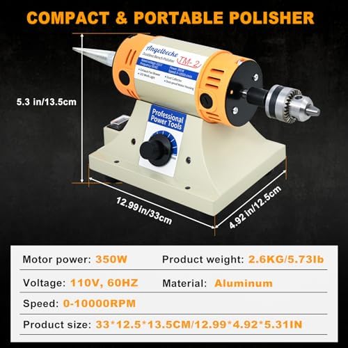 Jewelry Polisher, Adjustable Speed Polishing Machine