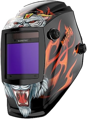 Sunstac Auto-Darkening Welding Helmet with 3.94 x 3.27" View
