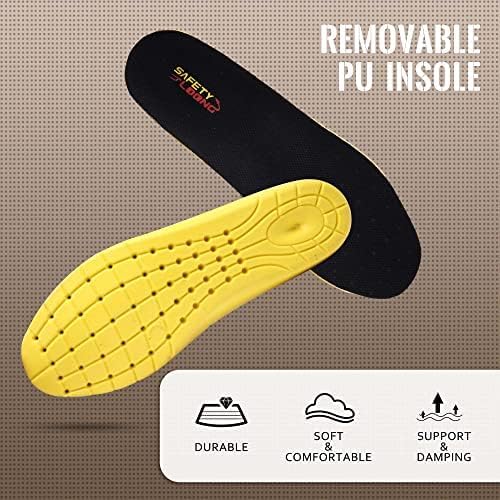 Work Boots for Men Soft Toe Waterproof Leather Workboots