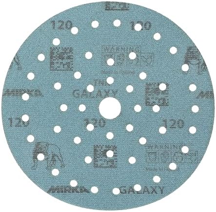 Mirka Galaxy Multifit Sandpaper 6 inch Grit 120 50 Discs