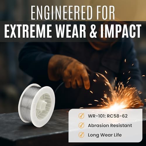 Rankin Ranomatic R-101 Hardfacing Wire, General Purpose Welding Wire, Extreme Abrasion Resistance, Alloy-Cored Wire, Welding Equipment, 0.045" x 25 lb Spool