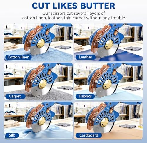 BAOSHISHAN 100mm Plug-in Electric Fabric Rotary Cutter Heavy Duty