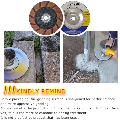 5" Ceramic Bond Diamond Cup Wheel for Concrete, 5/8-11, 30 Grit
