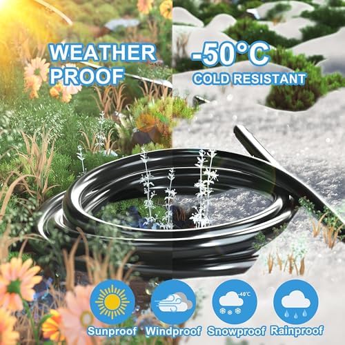 HUANCHAIN Indoor Outdoor Black Extension Cord 6 FT Waterproof 16/3 Gauge