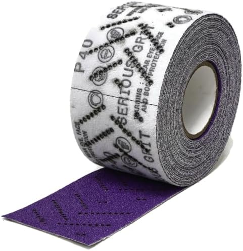 Serious Grit - P40 Grit Ceramic Hook & Loop Sandpaper Roll - 70mm x 8m