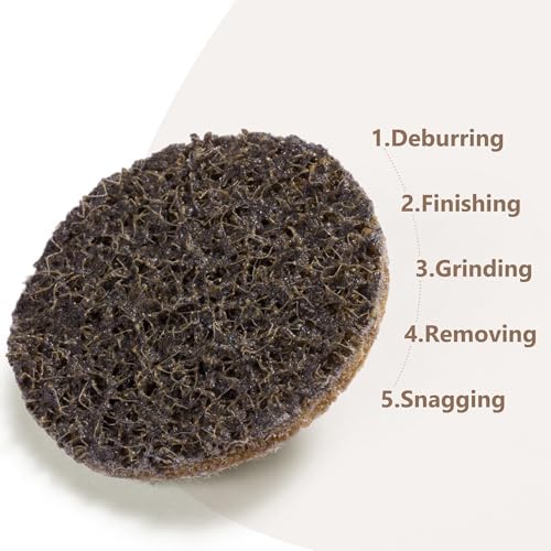 50 PCS Sanding Discs 2 Inch Coarse Quick Change Disc with 1/4" Shank Holder Snap-On Grinding Disc for Die Grinder Surface Conditioning Discs for Burr Finish Rust Paint Removal