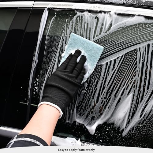EHDIS Car Wrap Kit with Heat Gun Window Tint Vinyl Wrap Installation Tool Set with Felt Squeegee, Corner Tucking Stick,6 inch Razor Blade Scraper, Rubber Wipper,Film Cutter, Working Gloves