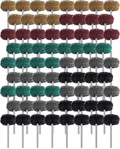 300 Pack Abrasive Wheels 1 Inch Buffing Polishing Wheel, 2.35 mm