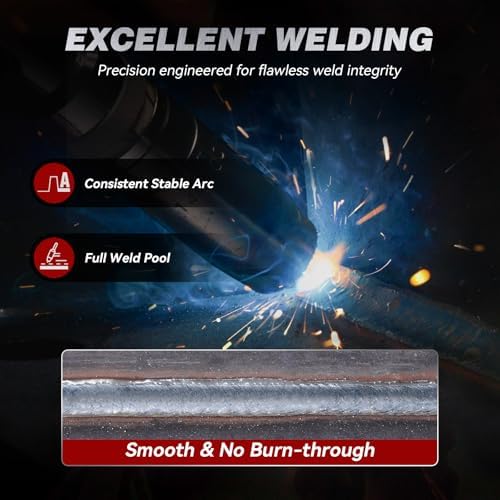ARCCAPTAIN 180A MIG Welder 110V 220V 6 in 1 Multiprocess Welder Machine