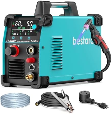 Bestarc 50A Plasma Cutter, Non-Touch HF Pilot Arc, 110/220V Dual Voltage