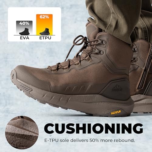 NORTIV 8 Men's Tactical Hiking Boots Lightweight Cushion