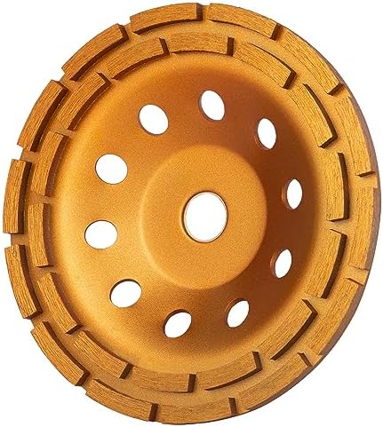 KSEIBI 644040 Diamond Concrete Grinding Wheel 7 inch for Polishing and Cleaning Stone Concrete Surface, Cement, Marble, Rock, Granite, and Thinset Removing, Angle Grinder Wheels Cup