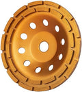 KSEIBI 644040 Diamond Concrete Grinding Wheel 7 inch for Polishing and Cleaning Stone Concrete Surface, Cement, Marble, Rock, Granite, and Thinset Removing, Angle Grinder Wheels Cup