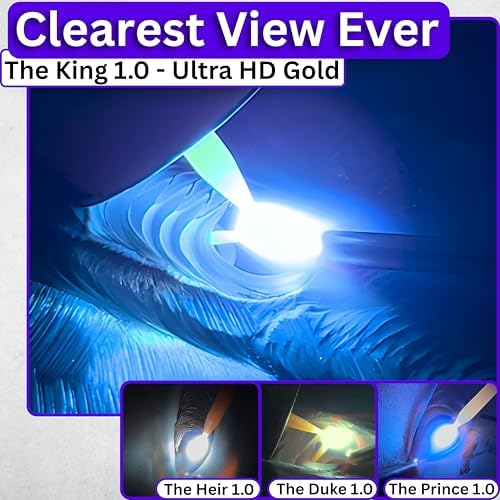 The King 1.0 | Shade 5-13 Adjustable Gold Auto Darkening Welding Lens