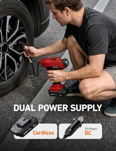 AstroAI Cordless Tire Inflator Portable Air Compressor 160PSI 12VDC Battery