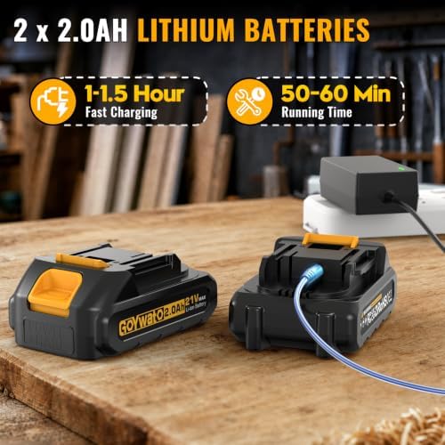 21V Brushless Combo Kits 3/8" Cordless Drill & 1/4" Impact Driver