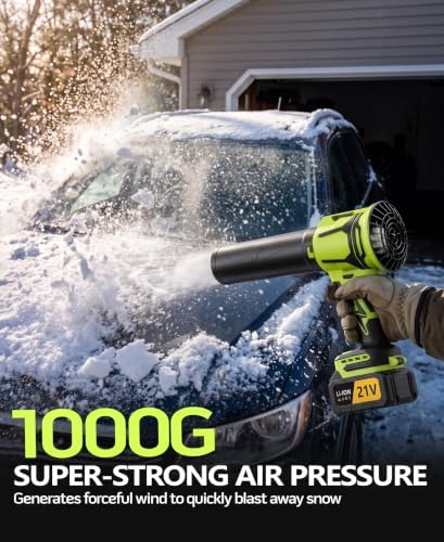 2-in-1 Cordless Handheld Leaf Blower & Vacuum with 2 Batteries and Charger