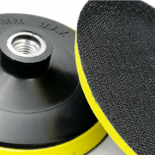 SHDIATOOL 5-Inch Backer Pad Backing pad of Foam Plastic Body with 5/8-Inch-11 Thread for Diamond Polishing Pads
