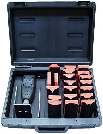 Karebac 99515 Pneumatic Line Profile Sander 21 Pieces With 14 Profile Shape Blocks And Hardshell Carrying Case, 2-3/8" x 4-7/8"