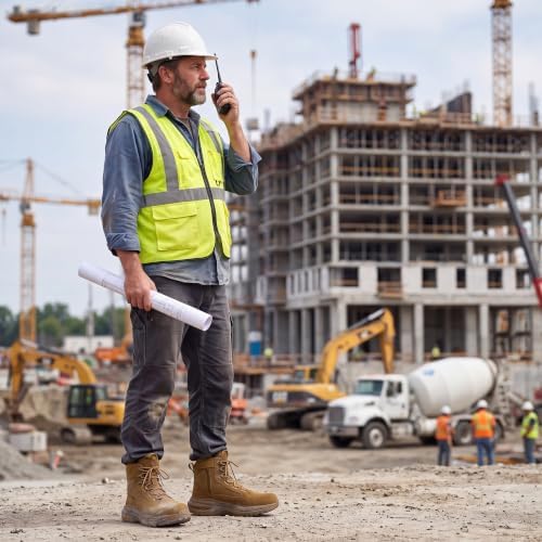 NORTIV 8 Men's Composite Toe Work Boots with Wide Toe Box