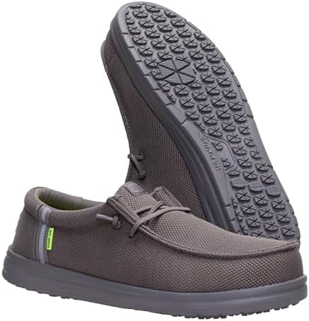 HEYDUDE Men's Wally Work CT | Water-Repellent, Slip Resistant Work Shoe