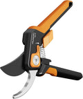 PrunePro Pruning Shears for Gardening Professional Bypass Hand Pruner Stainless Steel Sharp Blade Garden Scissors Plant Flower Garden Clipper Orange 1 Pack