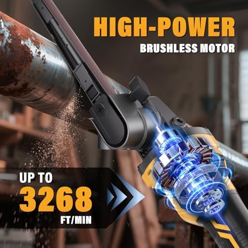 20V Cordless Deatil Belt Sander Compatible with DEWALT 20V MAX Battery