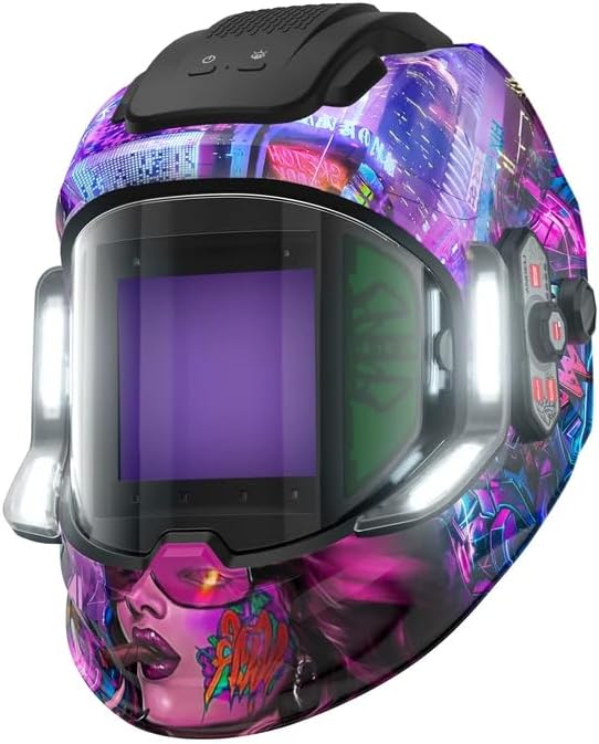 ANDELI Auto Darkening Welding Helmet with Light,with Internal Display