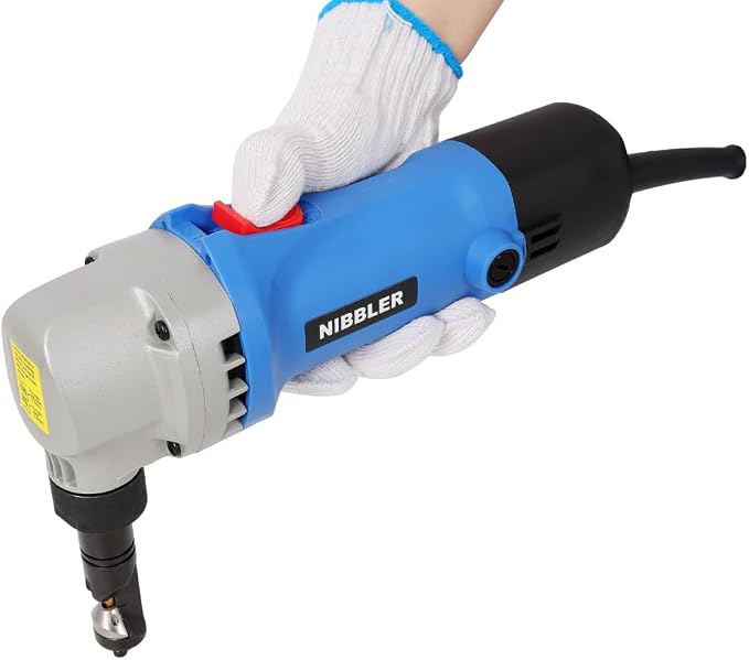 Sheet Metal Nibbler Homonova, Professional Nibbler Metal Cutter Tool, 500W 120V Electric Sheet Cutter with 360 Degree Rotation, 2000RPM Speed, 16 Gauge Cutting Capacity, Precise Efficient Durable