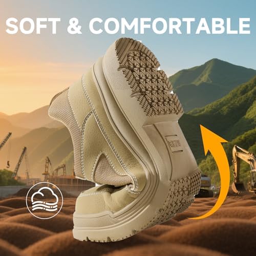 Steel Toe Shoes for Men Puncture Resistant Mens Safety Work Shoes