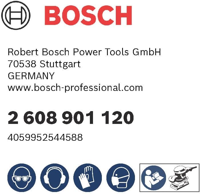 Bosch Professional 50x Expert C470 Sandpaper (for Hardwood, Paint on wood, Ø 125 mm, Grit 150, Accessories Random Orbital Sander)