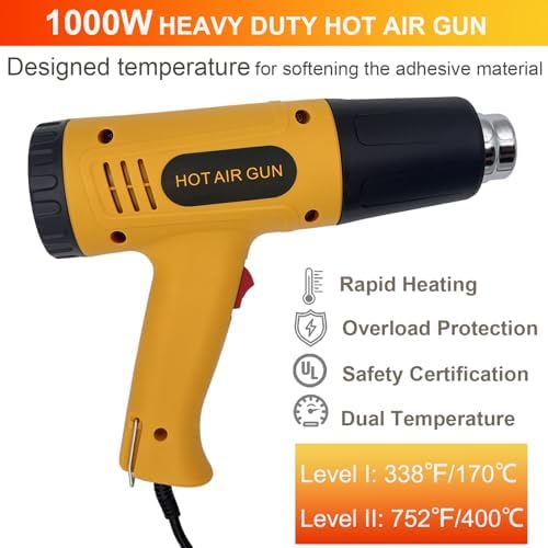 355pcs Heat Shrink Tubing Kit Electrical Wire Connector with 1000W Heat Gun